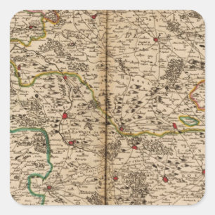 Deutschland-Wälder Quadratischer Aufkleber