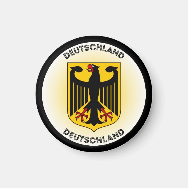 Deutschland-Wappen-Circle-Form Magnet (Vorne)