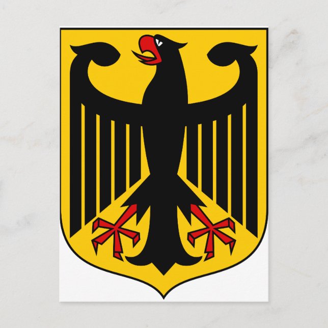Deutschland Wappen DE Postkarte (Vorderseite)