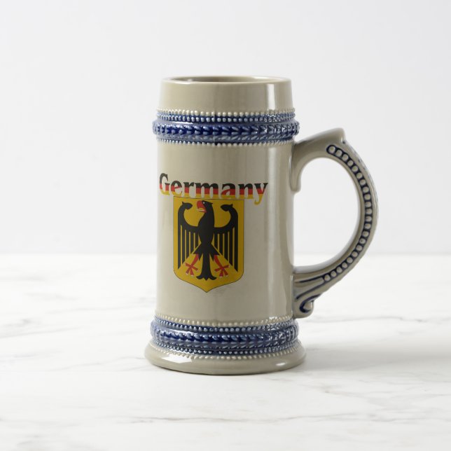 Deutschland-Wappen/deutsches Wappen Stein Bierglas (Rechts)