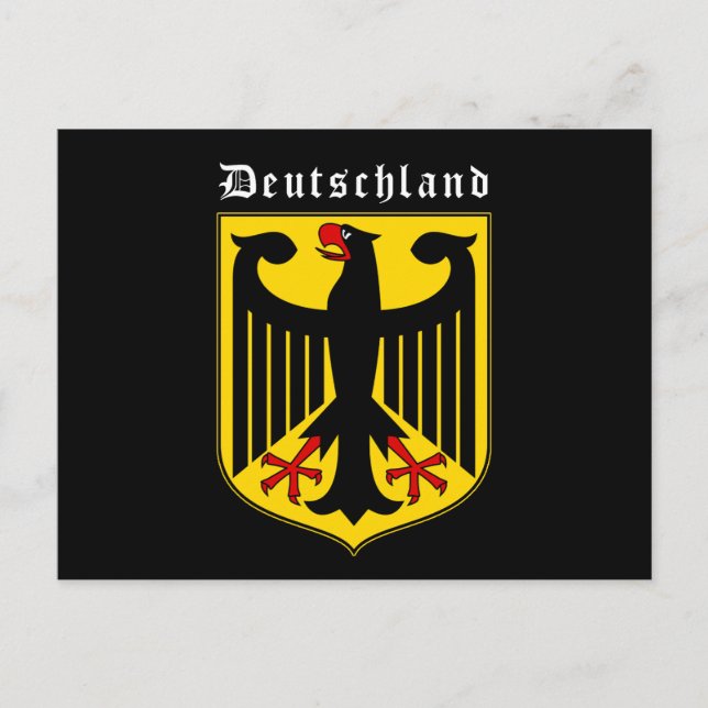 Deutschland-Wappen Postkarte (Vorderseite)