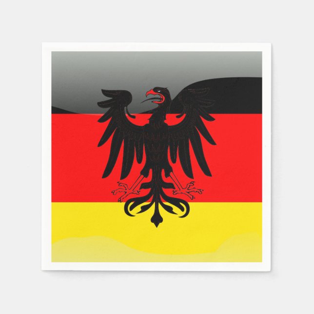 Deutschland-Wappen Serviette (Vorderseite)
