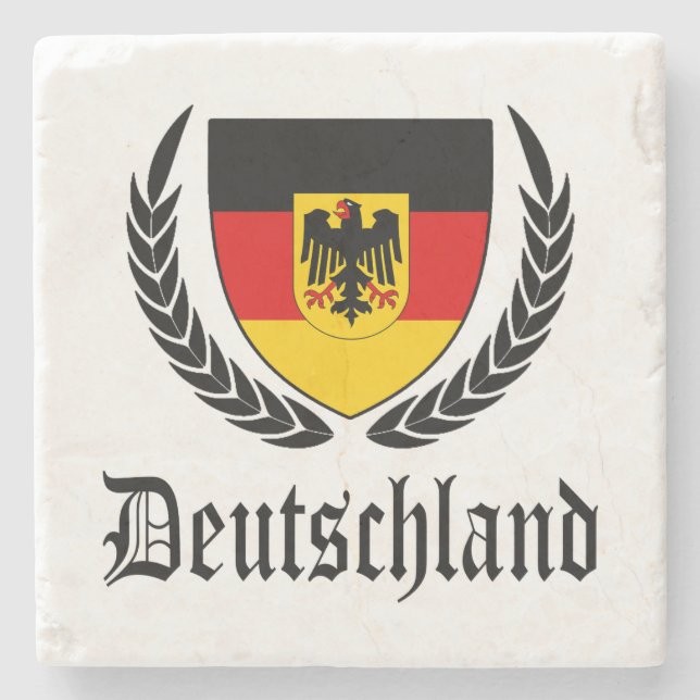 Deutschland-Wappen Steinuntersetzer (Vorderseite)