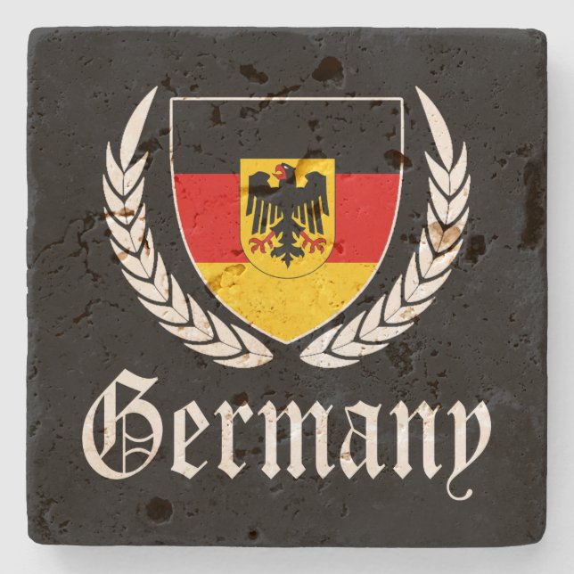 Deutschland-Wappen Steinuntersetzer (Vorderseite)