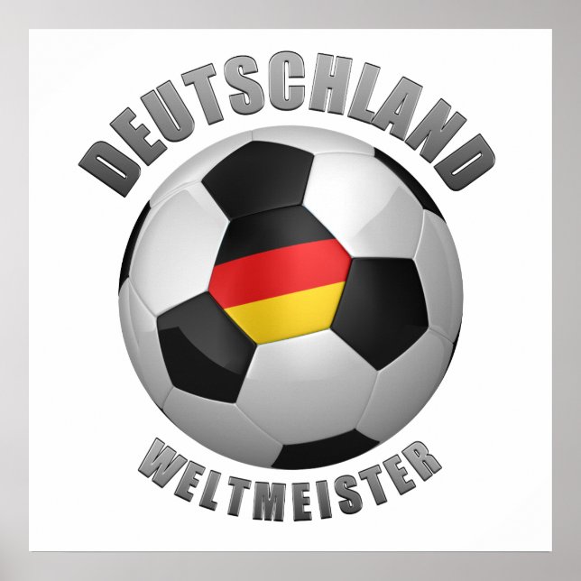 Deutschland Weltmeister Poster (Vorne)