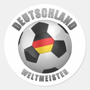 Deutschland Weltmeister Runder Aufkleber