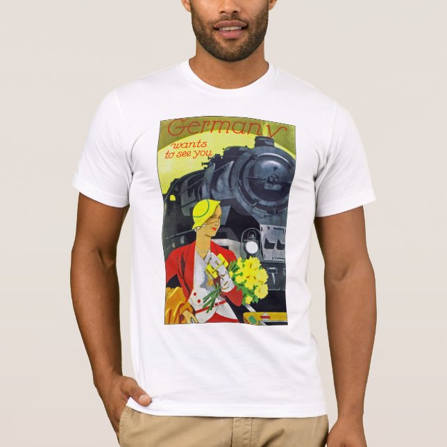 Deutschland Will, Sie zu sehen T-Shirt (Vorderseite)
