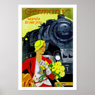 Deutschland will, um Sie zu sehen Poster