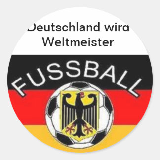 Deutschland wird Weltmeister Runder Aufkleber
