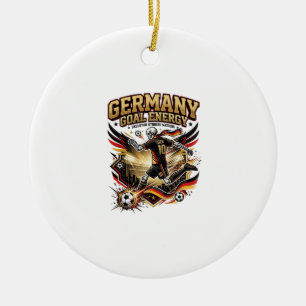 Deutschland Ziel Energie Skelett Stürmer Nationen Keramik Ornament