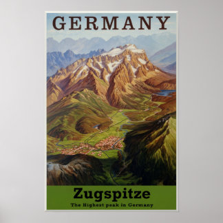 Deutschland, Zugspitze Poster