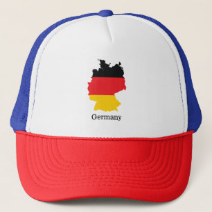 Deutschlandflagge in Karten-Souvenir-Design Truckerkappe