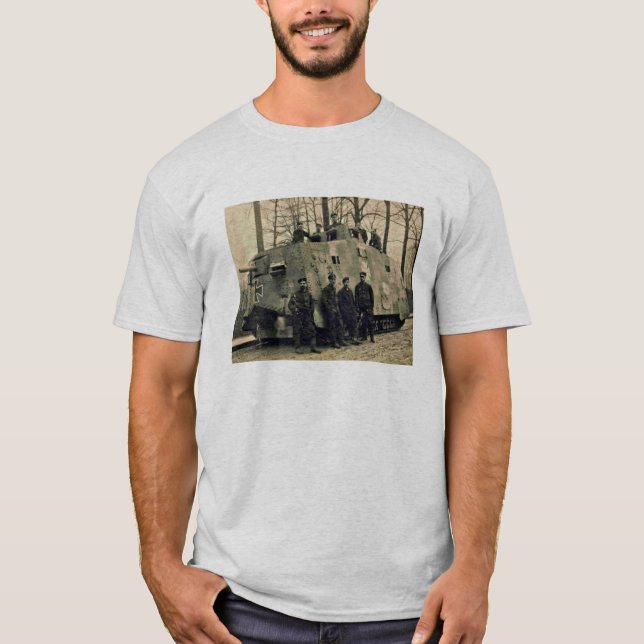 Deutschlands A7V Panzer T-Shirt (Vorderseite)