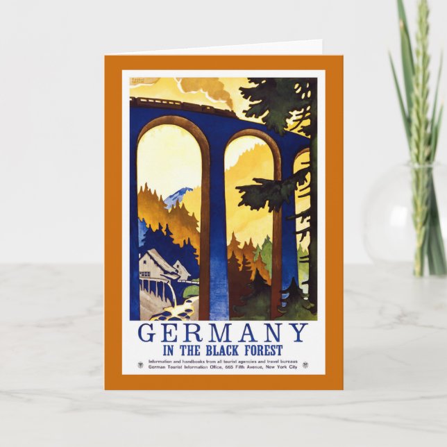 Deutschlands Schwarzwälder-Jahrgangswanderkarte Feiertagskarte (Vorderseite)