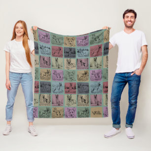 Deutschlandschaferhund-Decke Kuschelhundefliese Fleecedecke