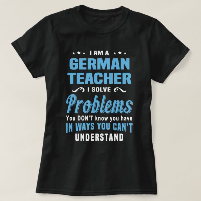 Deutschlehrer T-Shirt (Design vorne)