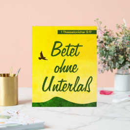 Deutschsprachige Bibel Verse Motivierend Acrylschild