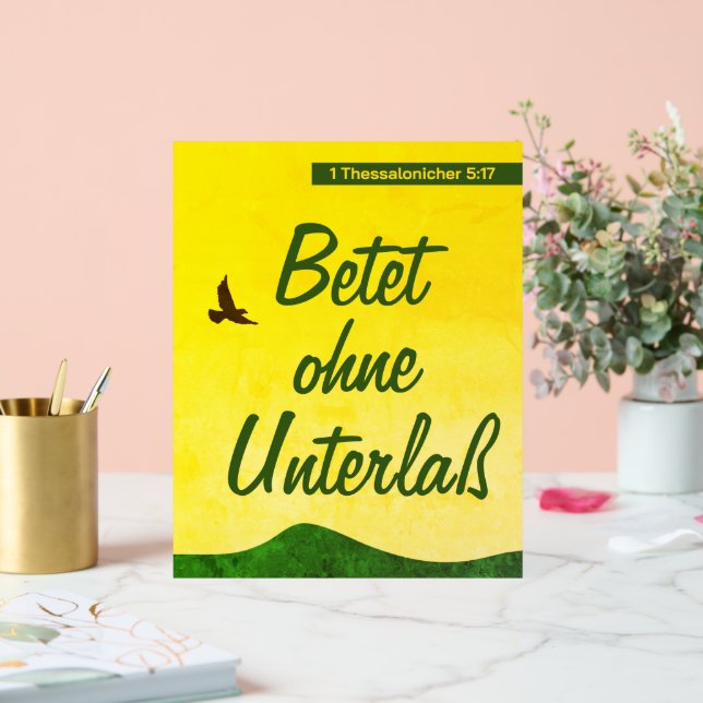 Deutschsprachige Bibel Verse Motivierend Acrylschild (Hochzeit)