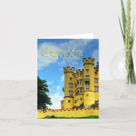 Deutschsprachige Dankeschön-Karte Dankeskarte