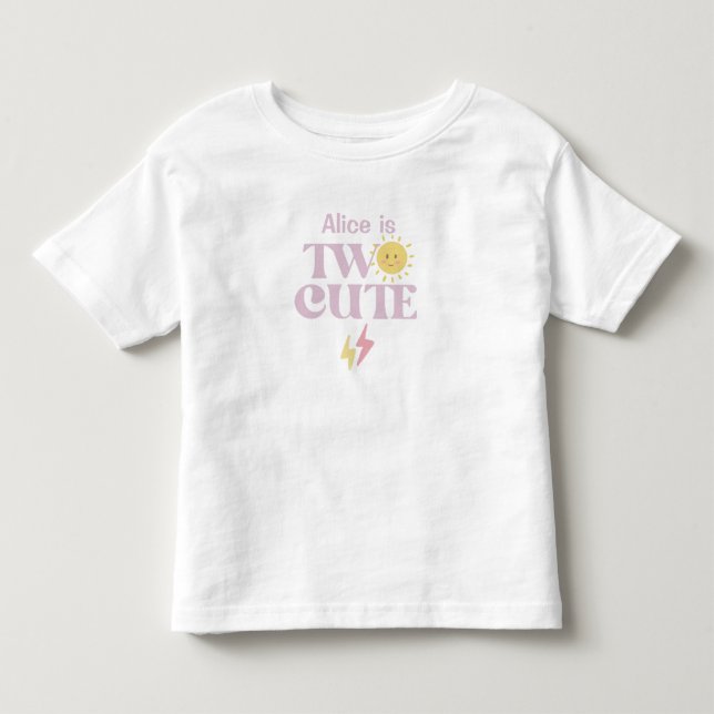 Deux Adorables – T-Shirt pour les 2 ans pour Fille (Devant)