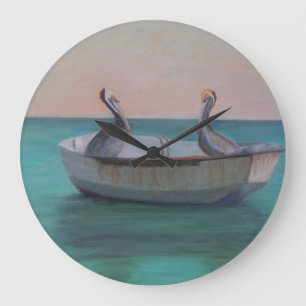 DEUX AMIS DANS une horloge murale de CANOT