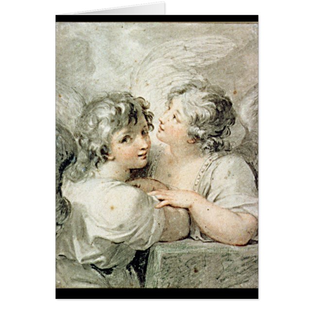 Deux anges, XVIIIème siècle (Devant)