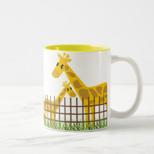 Deux (Aussi) Mignonnes Giraffes Mugs