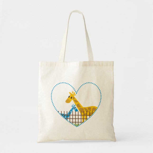 Deux (Aussi) Sacs fourre-tout de Giraffes mignons (Devant)