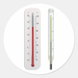 Deux autocollants de thermomètres