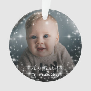 Deux cadres photo Sparkle avec des noms Noël