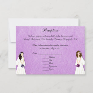 Deux cartes d'accueil personnalisées des Mariages 