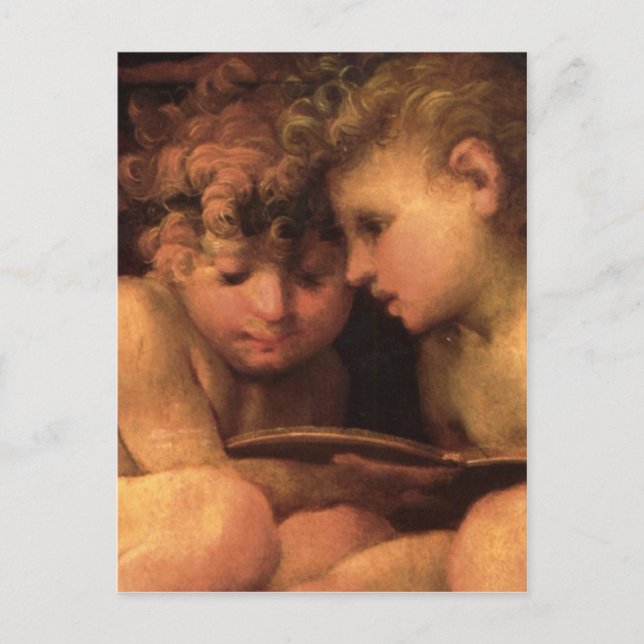 Deux cartes postales Curly Haired Angels (Devant)