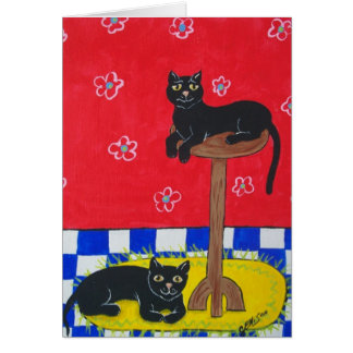 Deux chats noirs
