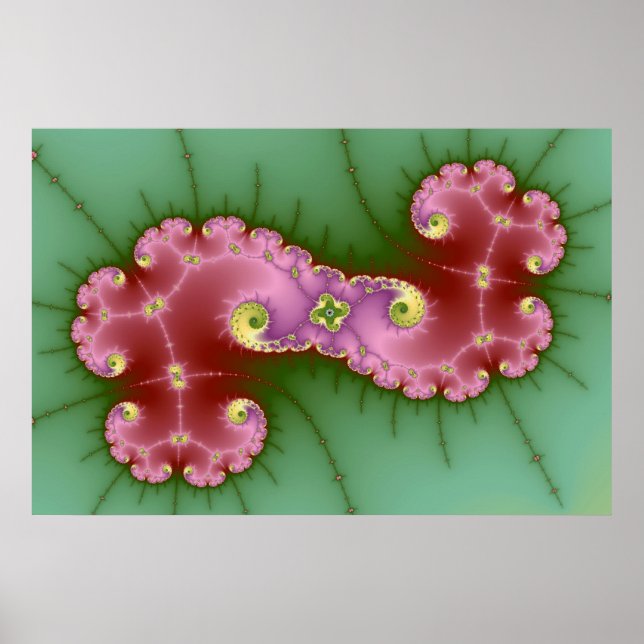 Deux Chaussures - Poster Fractal (Devant)