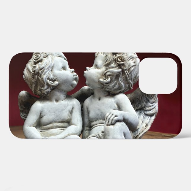 Deux Chérubins d'Ange Céleste Coque-Mate coque iph (Verso (horizontal))
