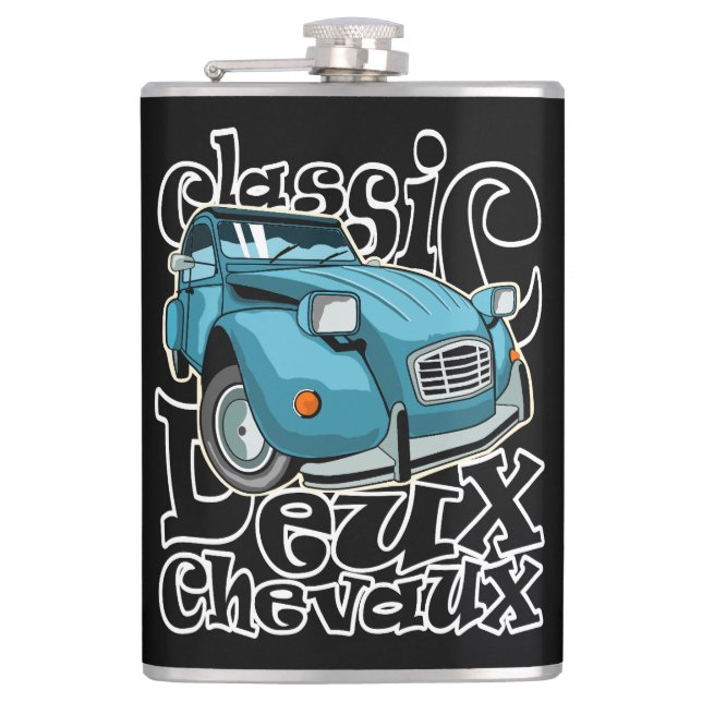 Deux Chevaux Flachmann (Vorderseite)