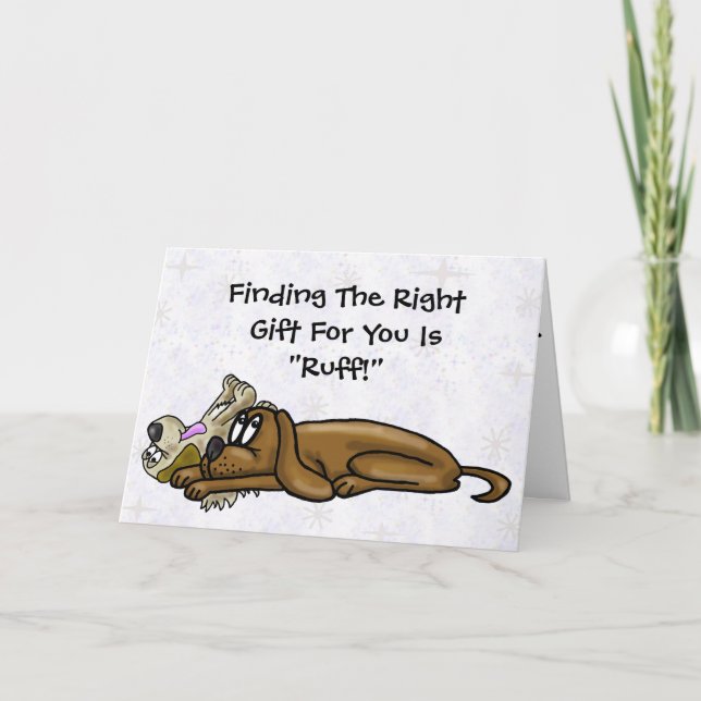 Deux Chiens épuisés Drôle carte d'anniversaire (Devant)