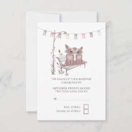 Deux chiens mignons sur le Mariage RSVP Park Bench