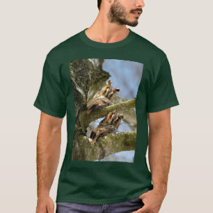 Deux Chouettes dans les Bois, oiseaux, T-shirt de 