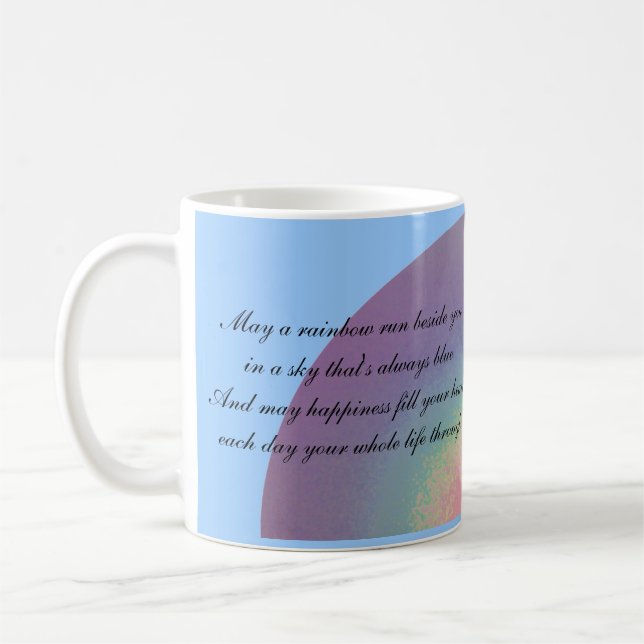Deux citations d'arc-en-ciel - tasse (Gauche)
