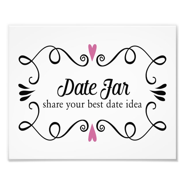Deux Coeurs Date Ja Buffet Mariage Signer Photo Im (Devant)