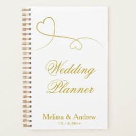 Deux Coeurs Or Élégants | MARIAGE