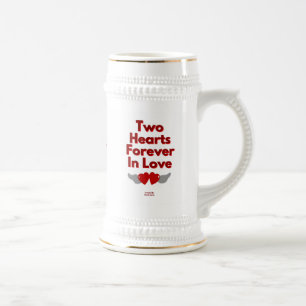 Deux Coeurs Pour Toujours Dans L'Amour Stein Mug