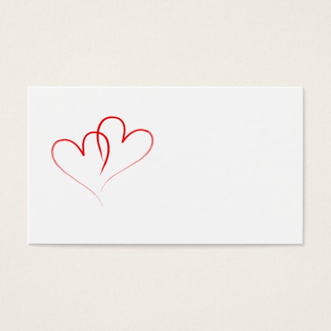 deux coeurs rouges entrelacés (Devant)