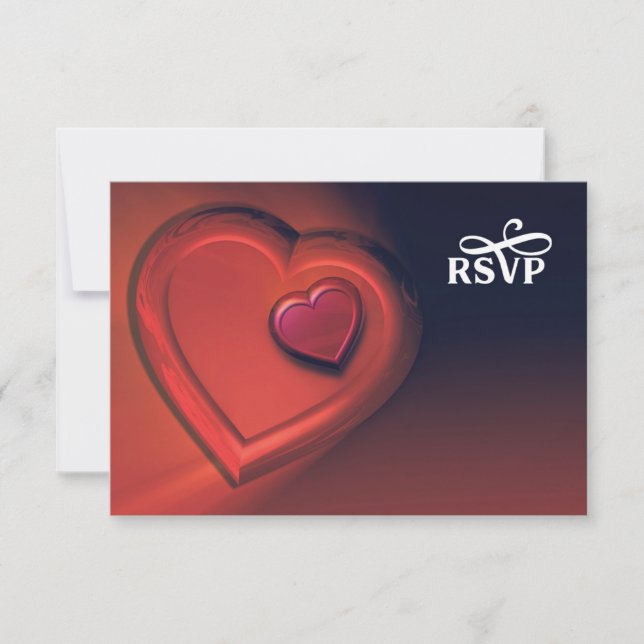 Deux coeurs RSVP (Version 3) (Devant)
