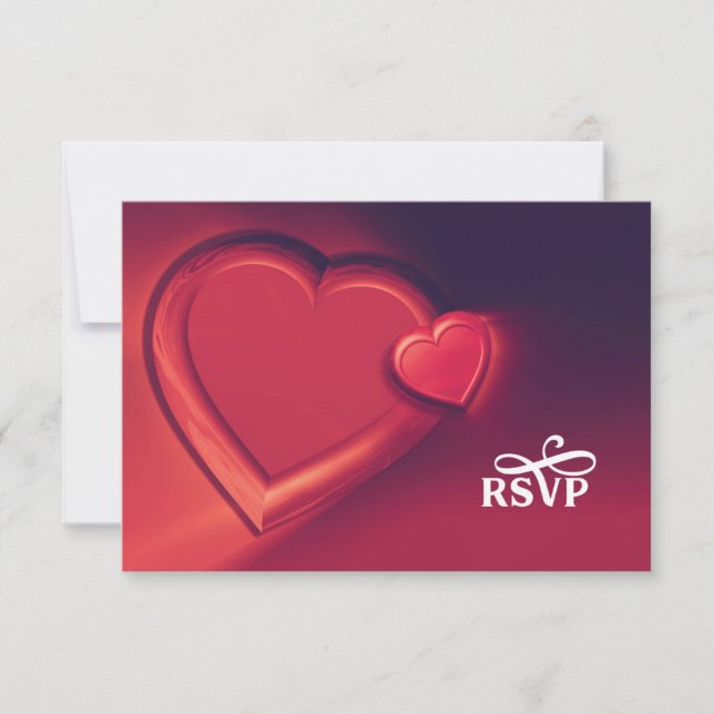 Deux coeurs RSVP (Version 4) (Devant)