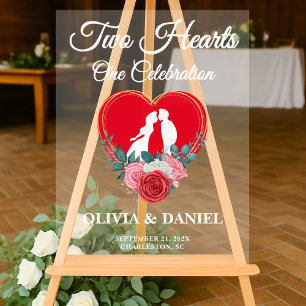 Deux coeurs, un Mariage de fête Bienvenue