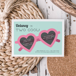 Deux Cool   Summer Sunnies Anniversaire Invitation