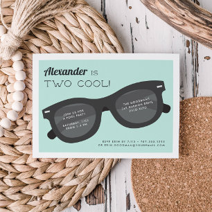 Deux Cool   Summer Sunnies Anniversaire Invitation