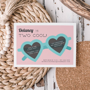 Deux Cool   Summer Sunnies Anniversaire Invitation